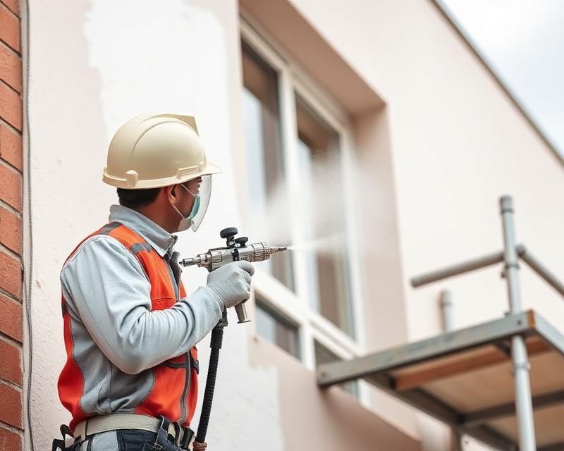 Elevation Spray services in Hyderabad — K.G.N Painting Contractor
